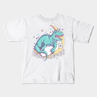 Dinosnore - Jurassic Slumber Delight Kids T-Shirt